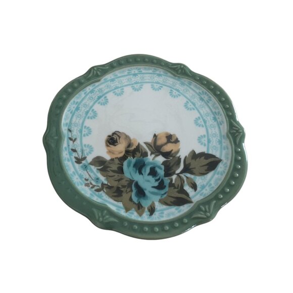 Pioneer Woman Other - "Pioneer Woman" Stoneware Floral Coaster Green 4" In Diameter